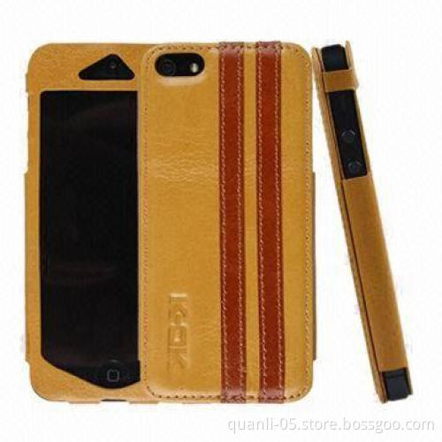 Leather Cases for iPhone 5, Various Colors are Available